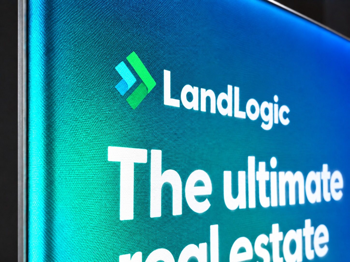 LandLogic backlit fabric display