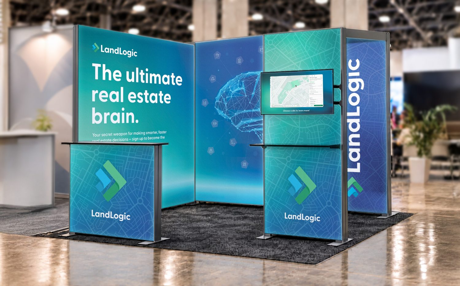 LandLogic exhibition booth