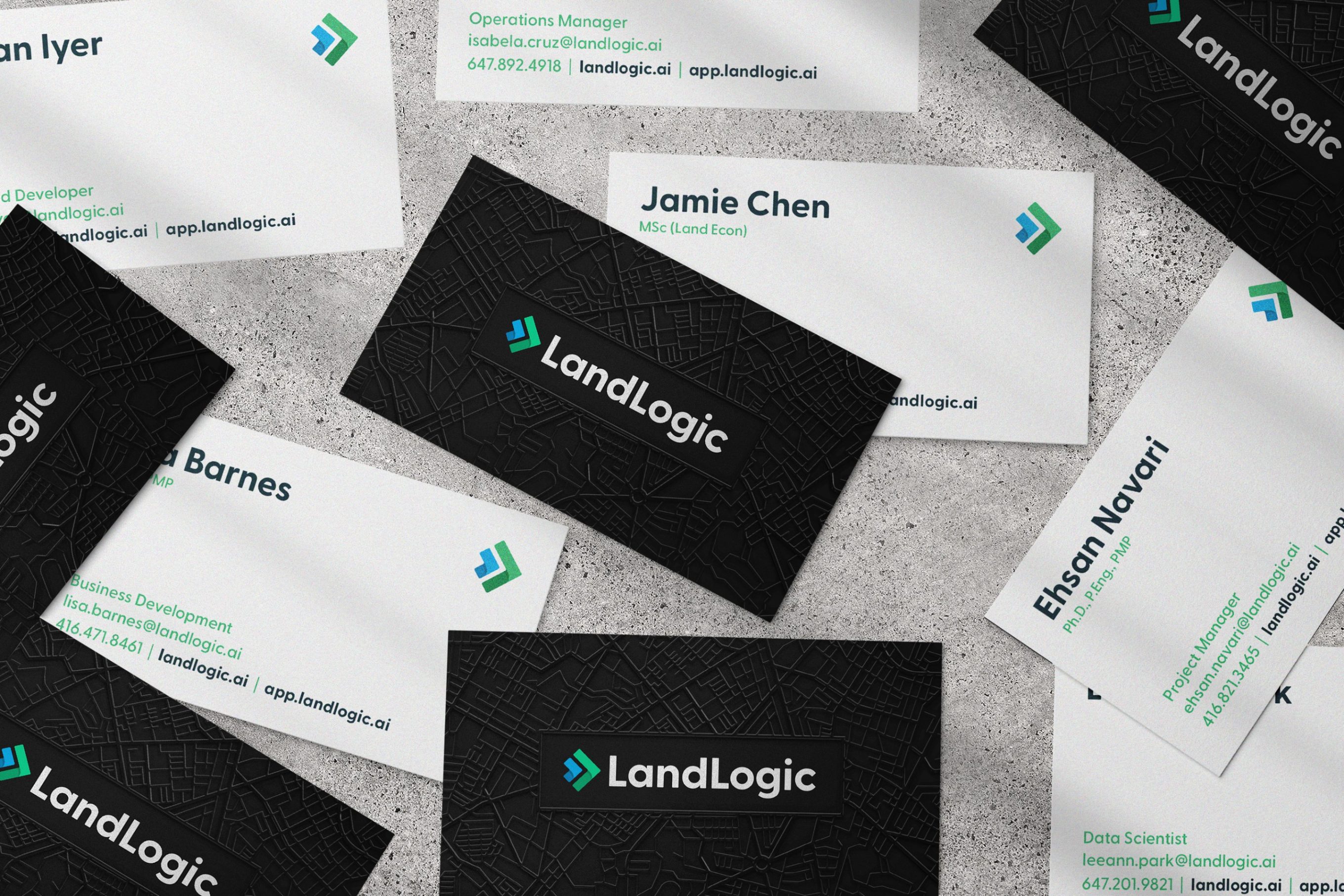 LandLogic business cards