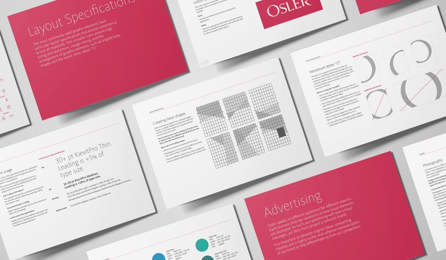 Pages from the Osler brand standards guide