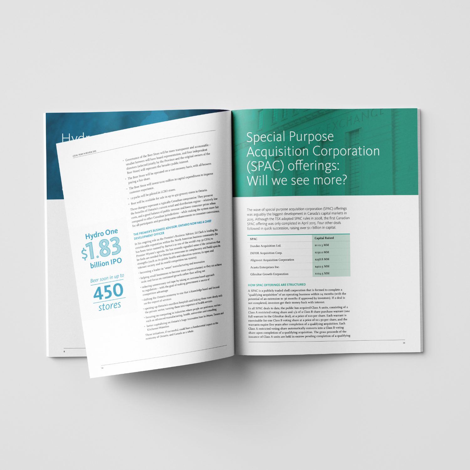 Osler Legal Year in Review interior pages